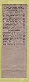 Matchbook Cover - Butler's Motor Court oil gas Jacksonboro SC