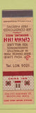 Matchbook Cover - China Inn Chinese Restaurant Brookline MA