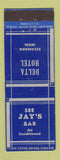 Matchbook Cover - Delta Hotel Jay's Bar Escanaba MI Federal