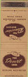 Matchbook Cover - The Desert Inn Richland WA