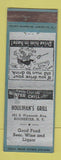 Matchbook Cover - Houlihan's Grill Rochester NY WEAR
