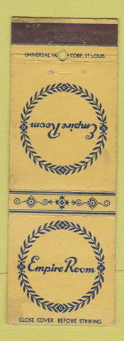 Matchbook Cover - Empire Room Rice Hotel Houston TX WEAR