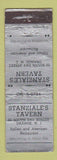 Matchbook Cover - Stanziale's Tavern Orange NJ Italian Restaurant WORN