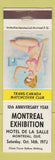 Matchbook Cover - Trans Canada Match Club Montreal QC pinup 1972