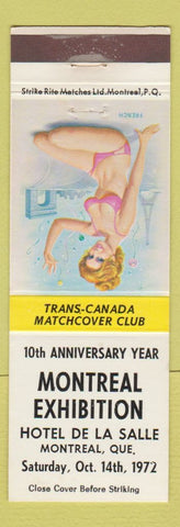 Matchbook Cover - Trans Canada Match Club Montreal QC pinup 1972