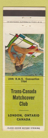 Matchbook Cover - Trans Canada Match Club London ON RMS 1964 pinup