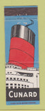 Matchbook Cover - Cunard Shipping Cruise Line UK Bryant and May