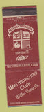 Matchbook Cover - Westmoreland Club Wilkes Barre PA