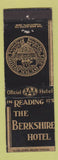 Matchbook Cover - Berkshire Hotel Reading PA