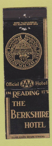 Matchbook Cover - Berkshire Hotel Reading PA