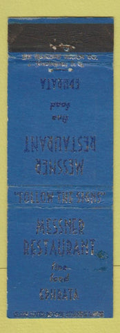 Matchbook Cover - Messner Restaurant Ephrata PA WEAR