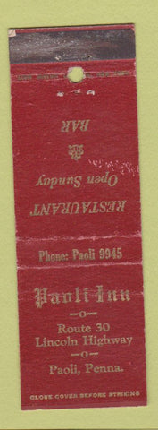 Matchbook Cover - Paoli Inn Paoli PA WEAR