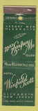 Matchbook Cover - Hotel Winfield Scott Elizabeth NJ WEAR