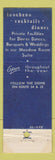 Matchbook Cover - Beau Rivage Spring Lake NJ WEAR