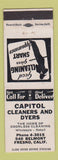 Matchbook Cover - Capitol Cleaners Dyers Fresno CA