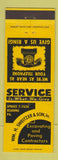 Matchbook Cover - Sweitzer and Son Excavating Paving Reading PA