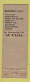 Matchbook Cover - Sweitzer and Son Excavating Paving Reading PA