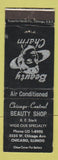Matchbook Cover - Chicago Central Beauty Shop Chicago IL WEAR