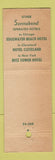 Matchbook Cover - Somerset Hotel Boston MA