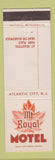 Matchbook Cover - Mount Royal Motel Atlantic City NJ