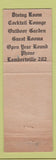 Matchbook Cover - Lambertville House NJ