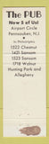 Matchbook Cover - The Pub Tiki Pennsauken NJ