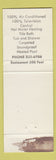 Matchbook Cover - Del Mar Motel Wauseon OH