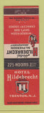 Matchbook Cover - Hotel Hildebrecht Trenton NJ