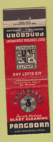 Matchbook Cover - Pangborn Dust Control Equipment