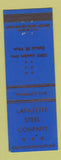 Matchbook Cover - Lafayette Steel Company Detroit MI