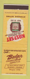 Matchbook Cover - Badger Firebrick Milwaukee WI Kast Sex