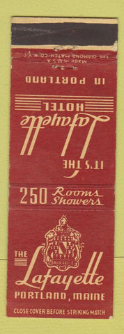 Matchbook Cover - Lafayette Hotel Portland ME