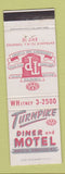Matchbook Cover - Turnpike Diner Motel Ridgefield NJ