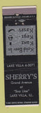 Matchbook Cover - Sherry's Liquor Lake Villa IL