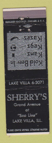 Matchbook Cover - Sherry's Liquor Lake Villa IL