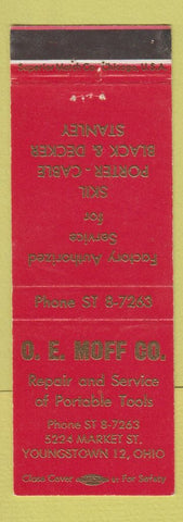 Matchbook Cover - OE Moff Skil Porter Cable Power Tool Repair Youngstown OH