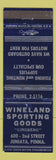 Matchbook Cover - Wineland Sporting Goods Juniata PA boat motors