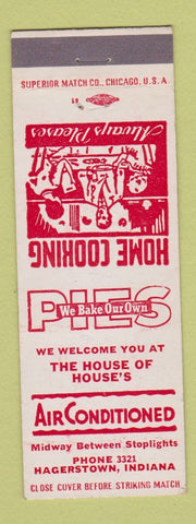 Matchbook Cover - House of House's Hagerstown IN