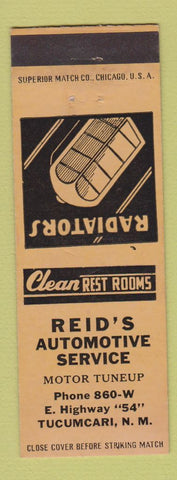 Matchbook Cover - Reid's Automotive Service Tucumcari NM