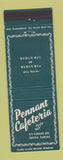 Matchbook Cover - Pennant Cafeteria Topeka KS