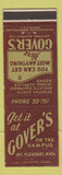 Matchbook Cover - Gover's Sporting Goods Book Store Mount Pleasant MI