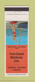 Matchbook Cover - Trans Canada Match Club London ON RMS 1964 pinup