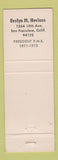 Matchbook Cover - RMS Convention 1971 San Diego CA Montreal QC pinup