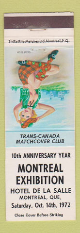 Matchbook Cover - Trans Canada Match Club Montreal QC pinup 1972