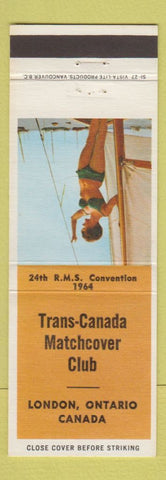 Matchbook Cover - Trans Canada Match Club London ON RMS 1964 pinup