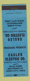 Matchbook Cover - Casler Electric Sioux City IA