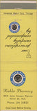 Matchbook Cover - Kiehler Pharmacy Drugs Detroit MI WEAR