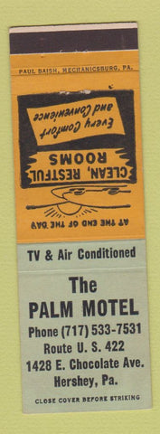 Matchbook Cover - Palm Motel Hershey PA