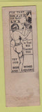 Matchbook Cover - Hotel Johnston Duncannon PA girlie back