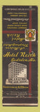 Matchbook Cover - Hotel Reich Gadsden AL